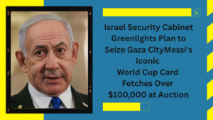 Israel Security Cabinet Greenlights Plan to Seize Gaza City