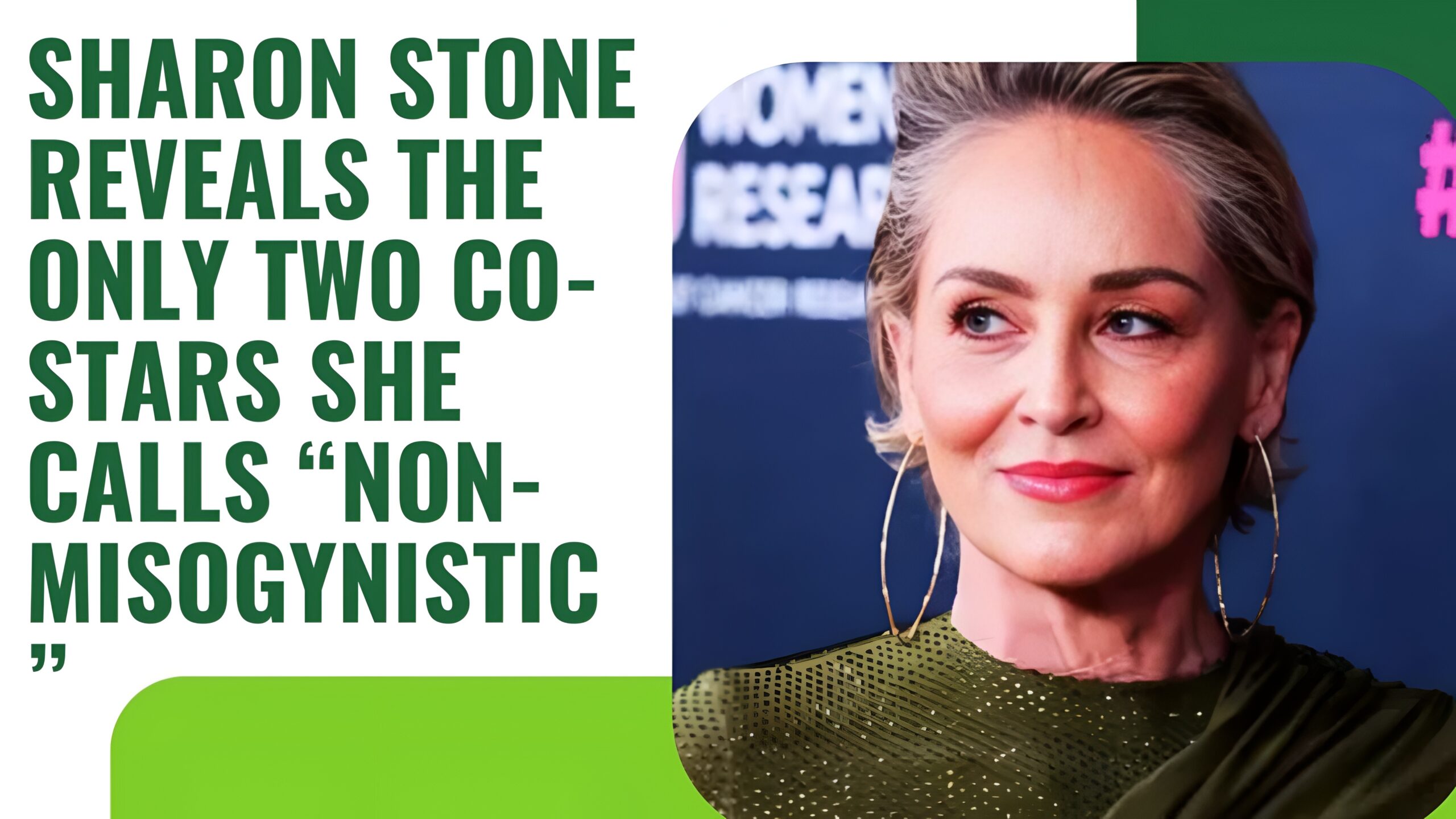 Sharon Stone Reveals the Only Two Co-Stars She Calls “Non-Misogynistic”